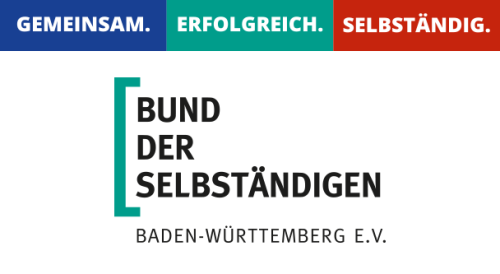 Logo des Vereins: Bund der Selbstständigen Baden-Württemberg E.V. als Text 